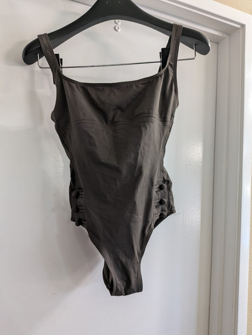 Eres Women’s Brown Button One Piece Bathing Suit 8